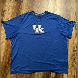 University of Kentucky Dri-Fit Men’s Size 4XL Blue T-Shirt with UK on Front